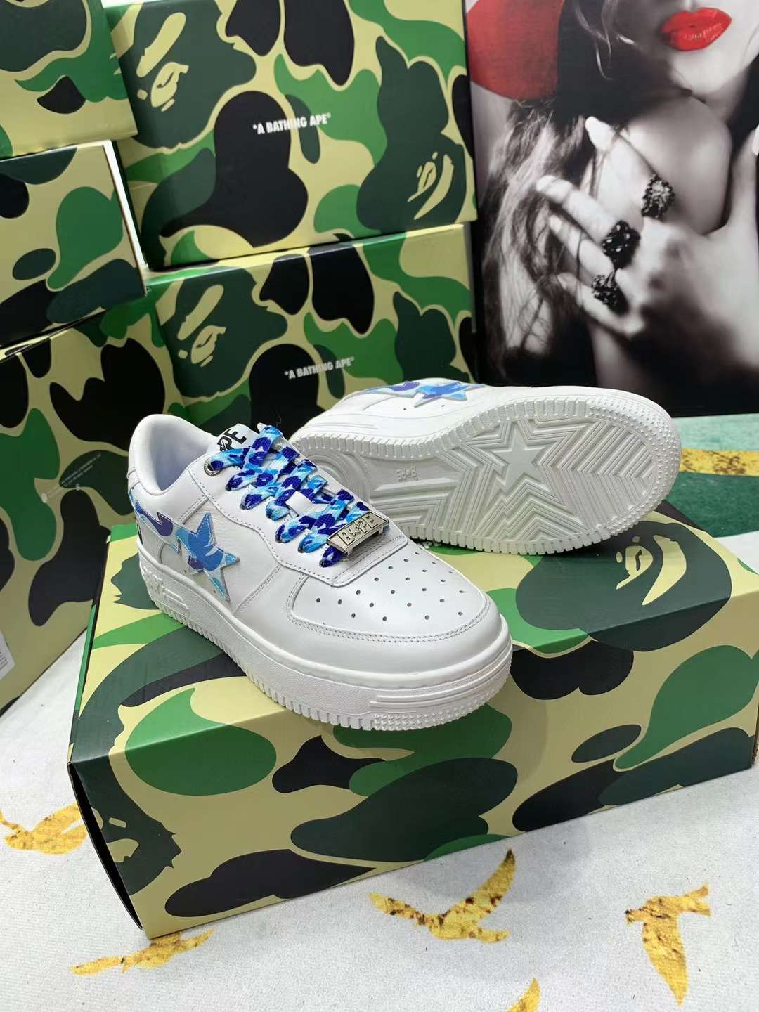 Men Women B*ape sta low Top Sneaker