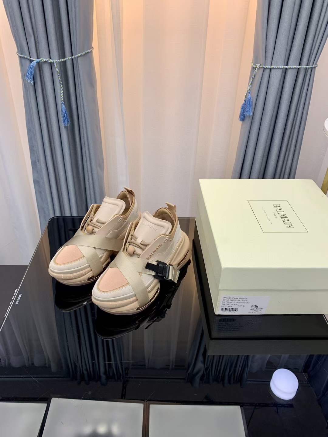 Men Women B*almain Top Sneakers