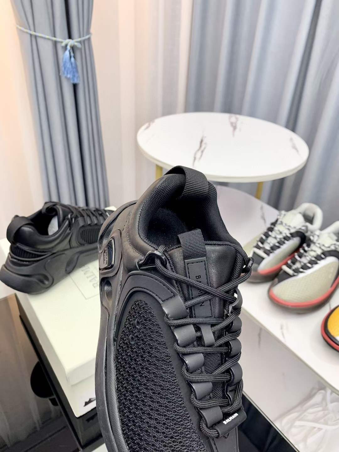 Men Women B*almain Top Sneakers