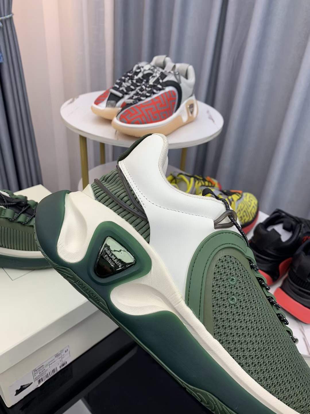 Men Women B*almain Top Sneakers