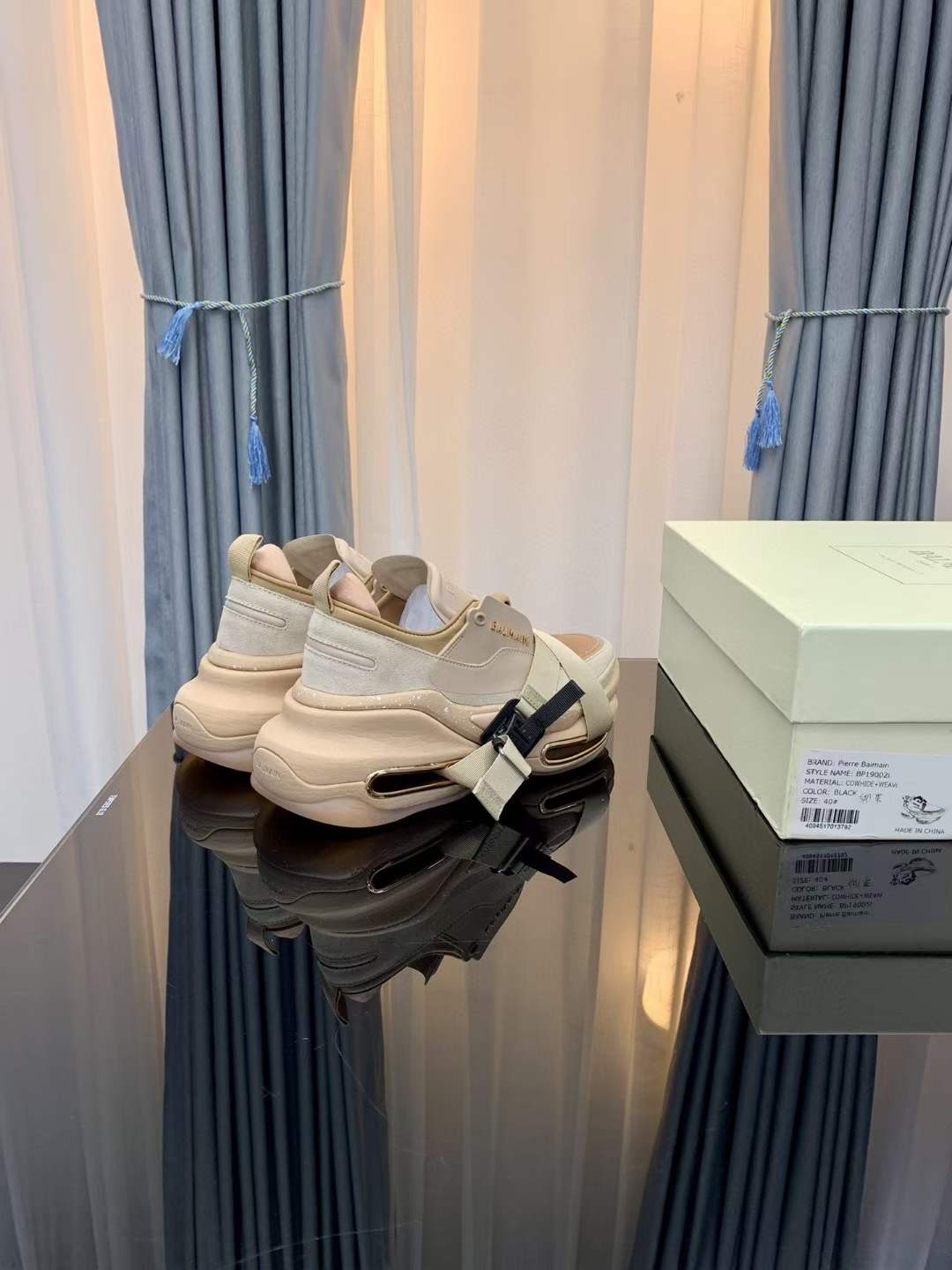 Men Women B*almain Top Sneakers