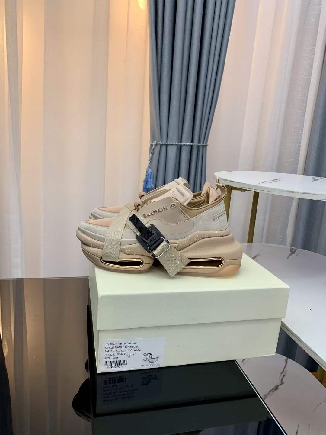 Men Women B*almain Top Sneakers