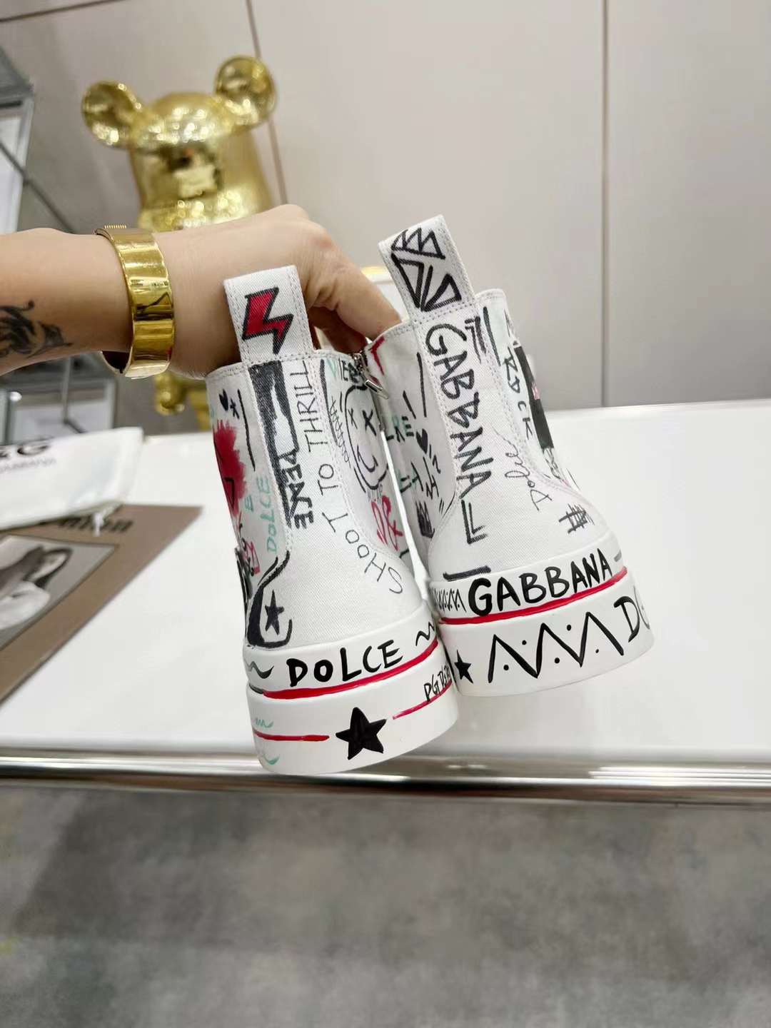 Men Women D*G Top Sneakers