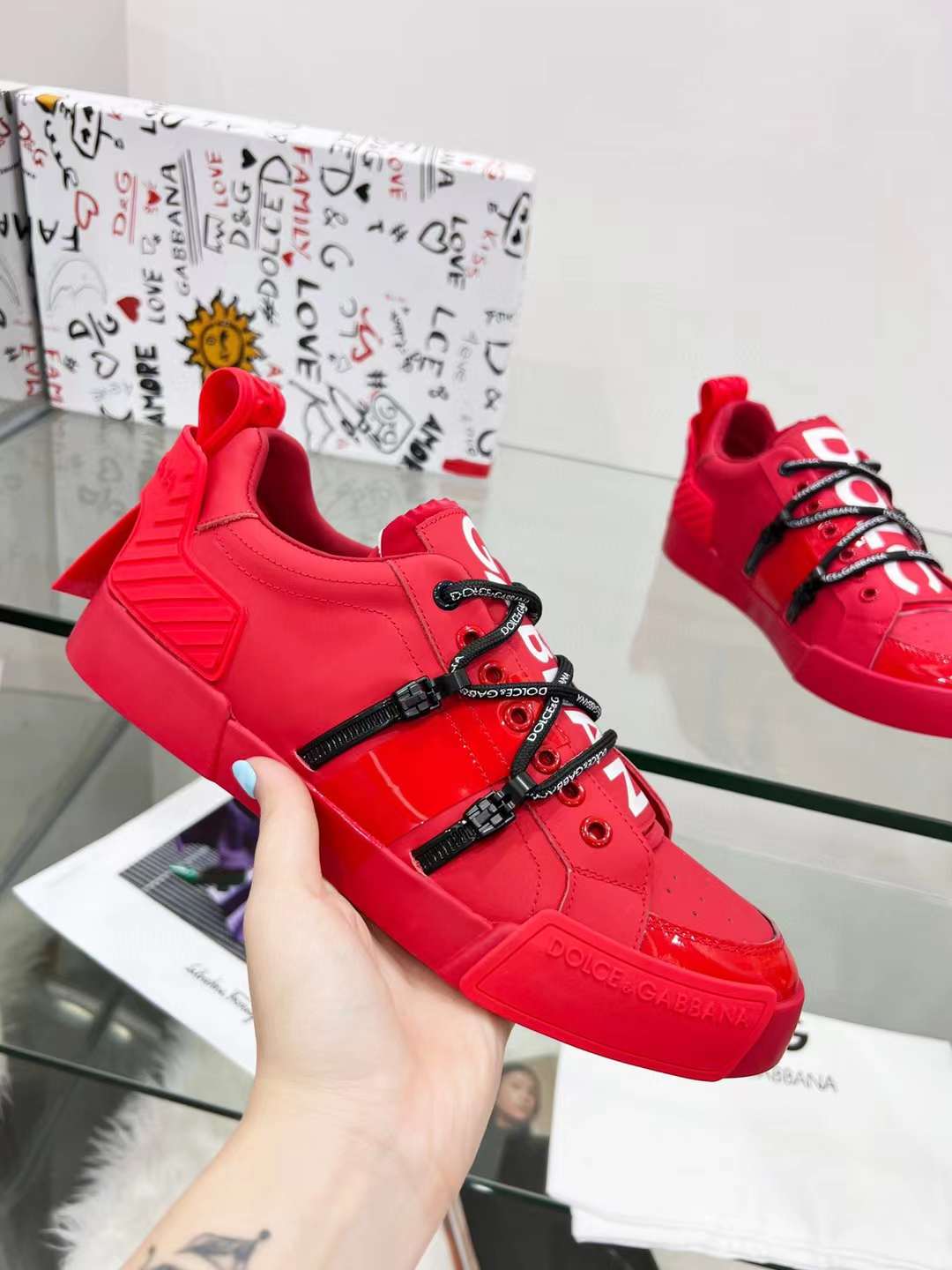 Men Women D*G Top Sneakers