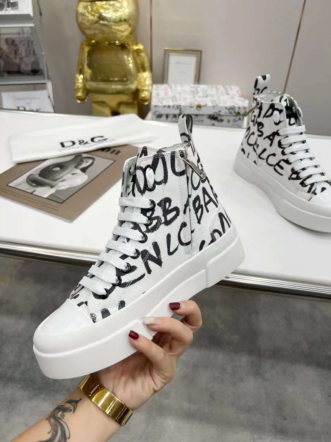 Men Women D*G Top Sneakers