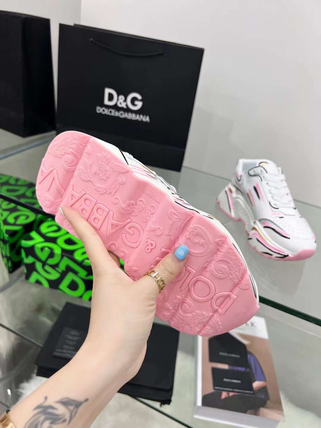 Men Women D*G Top Sneakers
