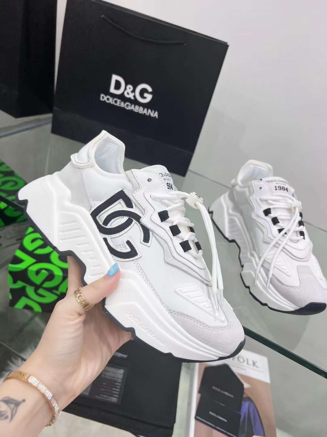 Men Women D*G Top Sneakers