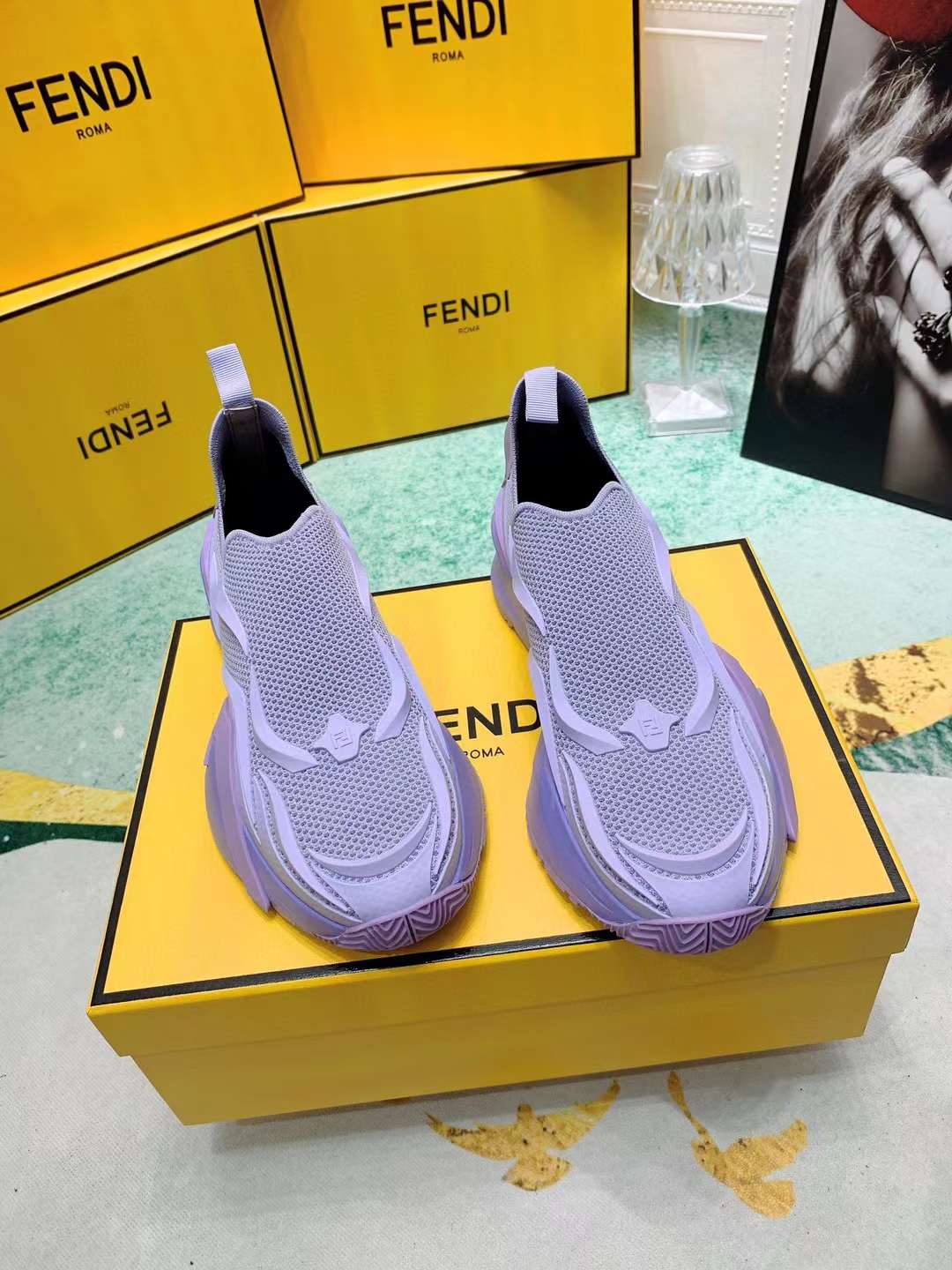 Men Women F*endi Top Sneaker ( )