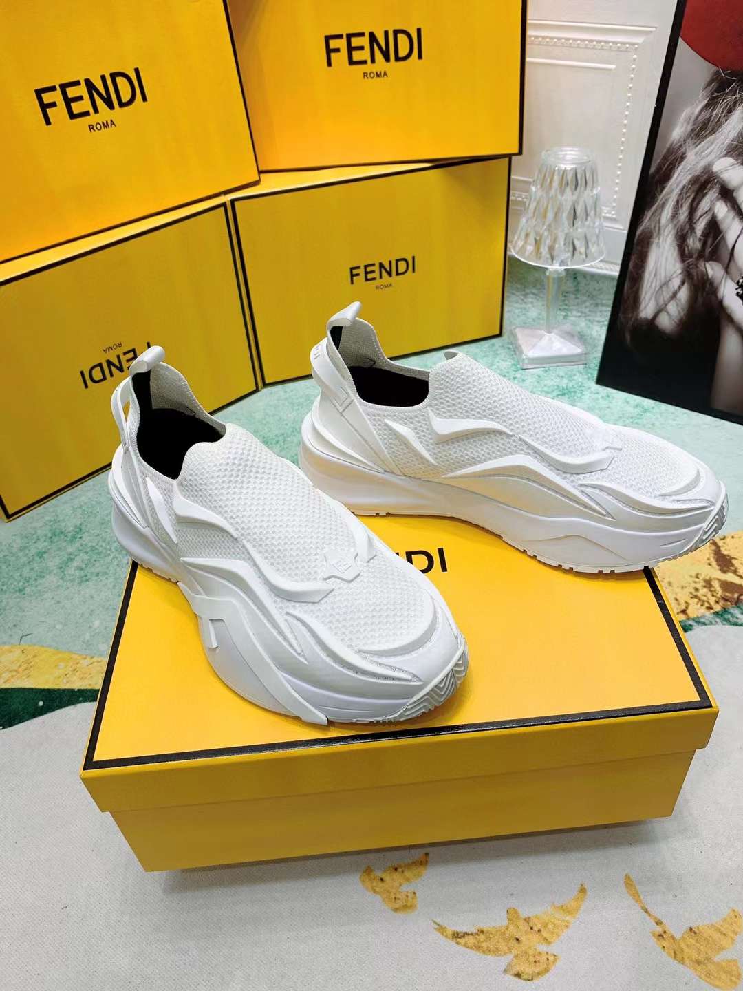 Men Women F*endi Top Sneaker ( )