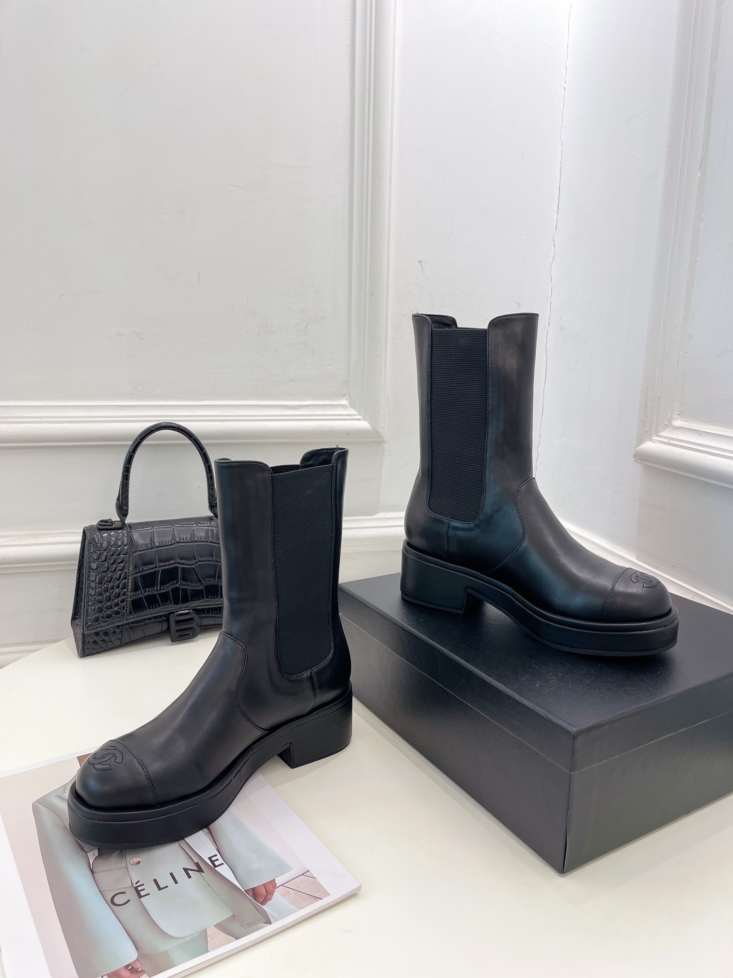 Women C*hanel Top Boots Maikesneakers