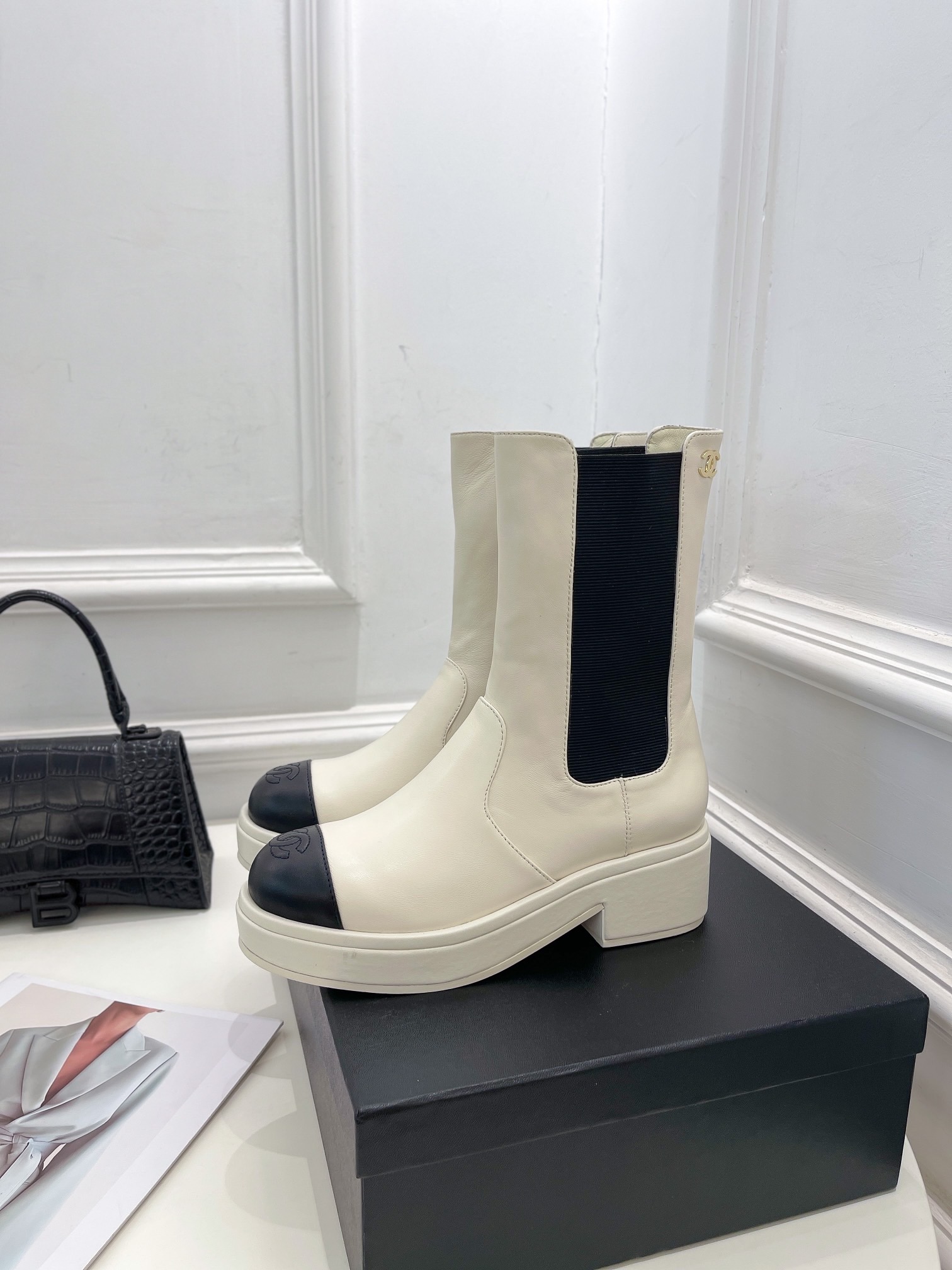 Women C*hanel Top Boots Maikesneakers