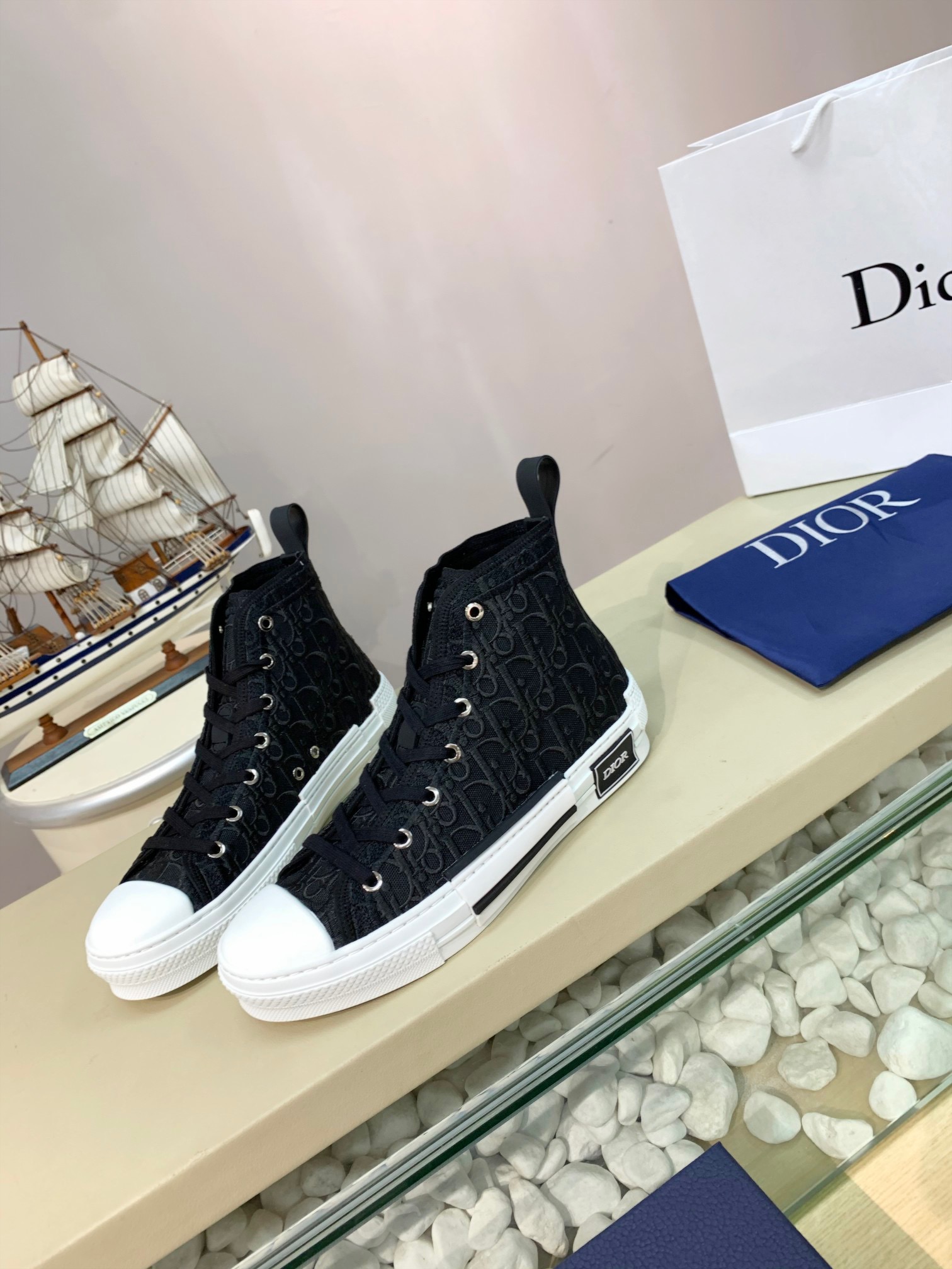Men Women D*ior Top Sneakers