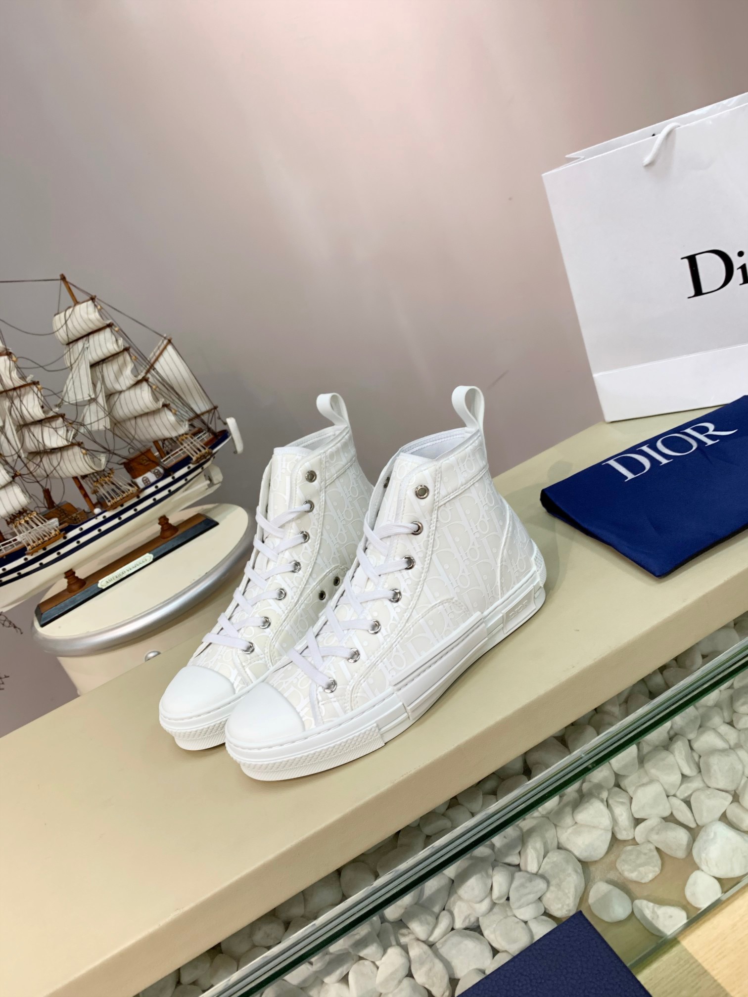 Men Women D*ior Top Sneakers