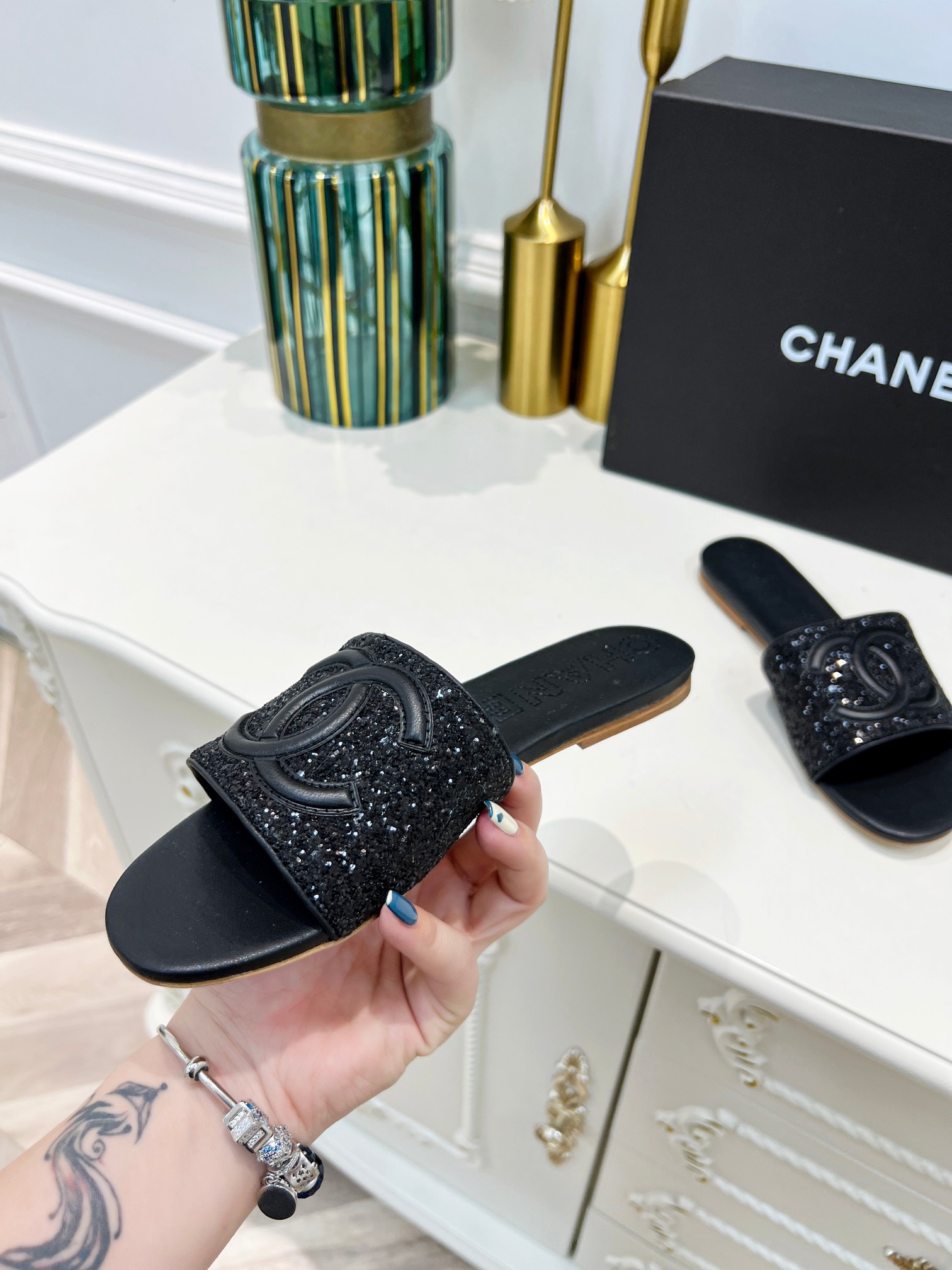 Women C*hanel Top Sandals