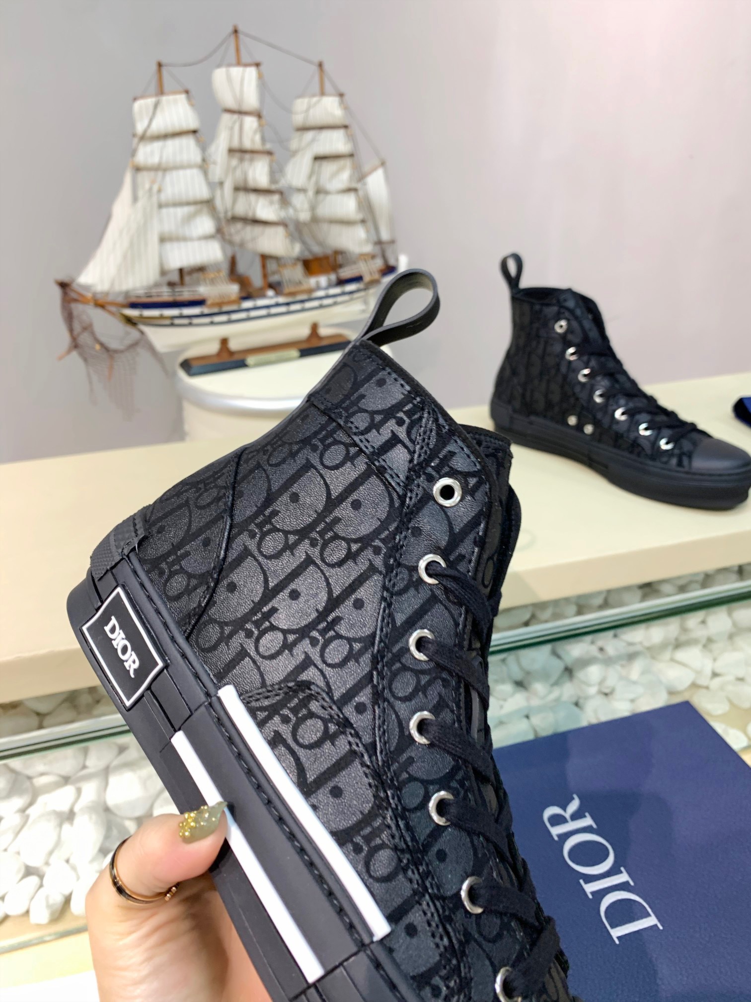 Men Women D*ior Top Sneakers