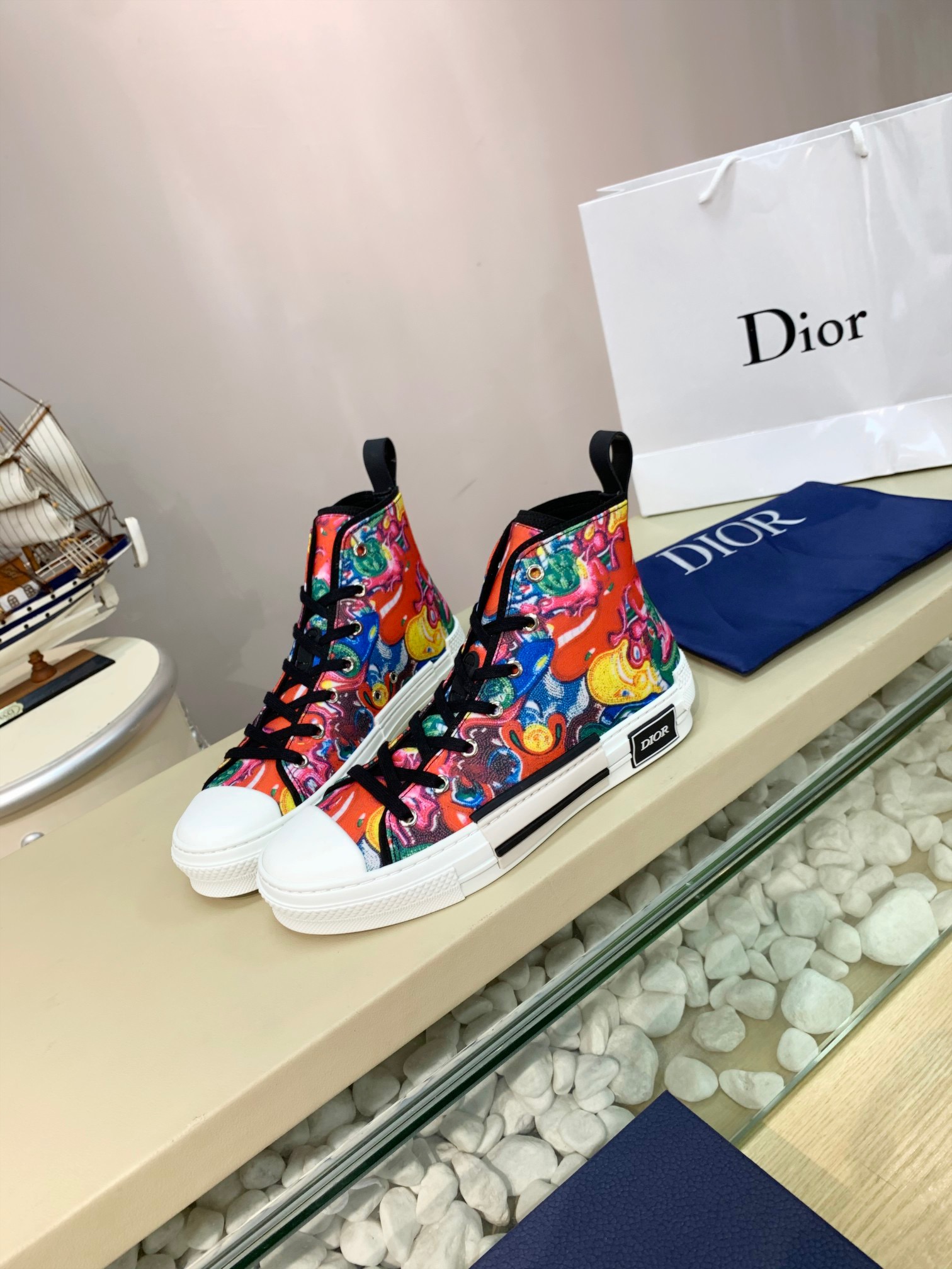 Men Women D*ior Top Sneakers
