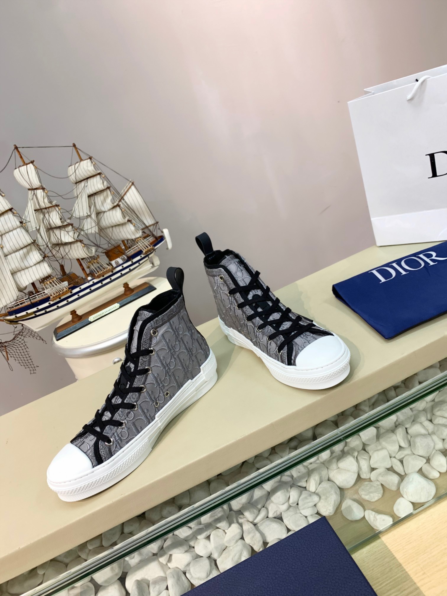 Men Women D*ior Top Sneakers