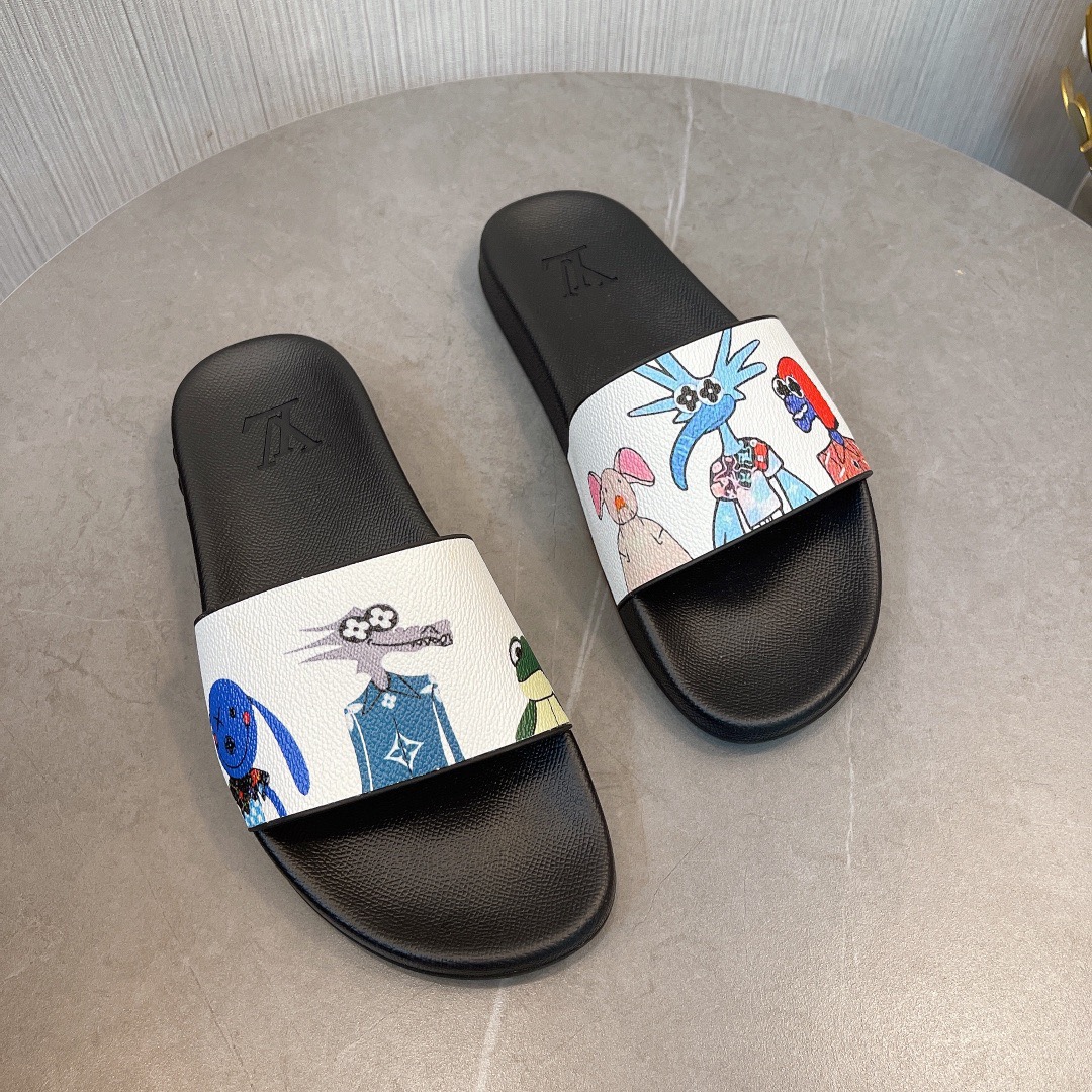 Men Women L*ouis V*uitton Top Slippers