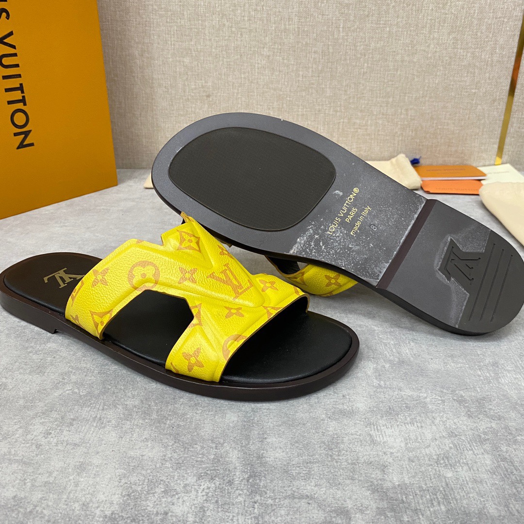 Men L*ouis V*uitton Top Slippers
