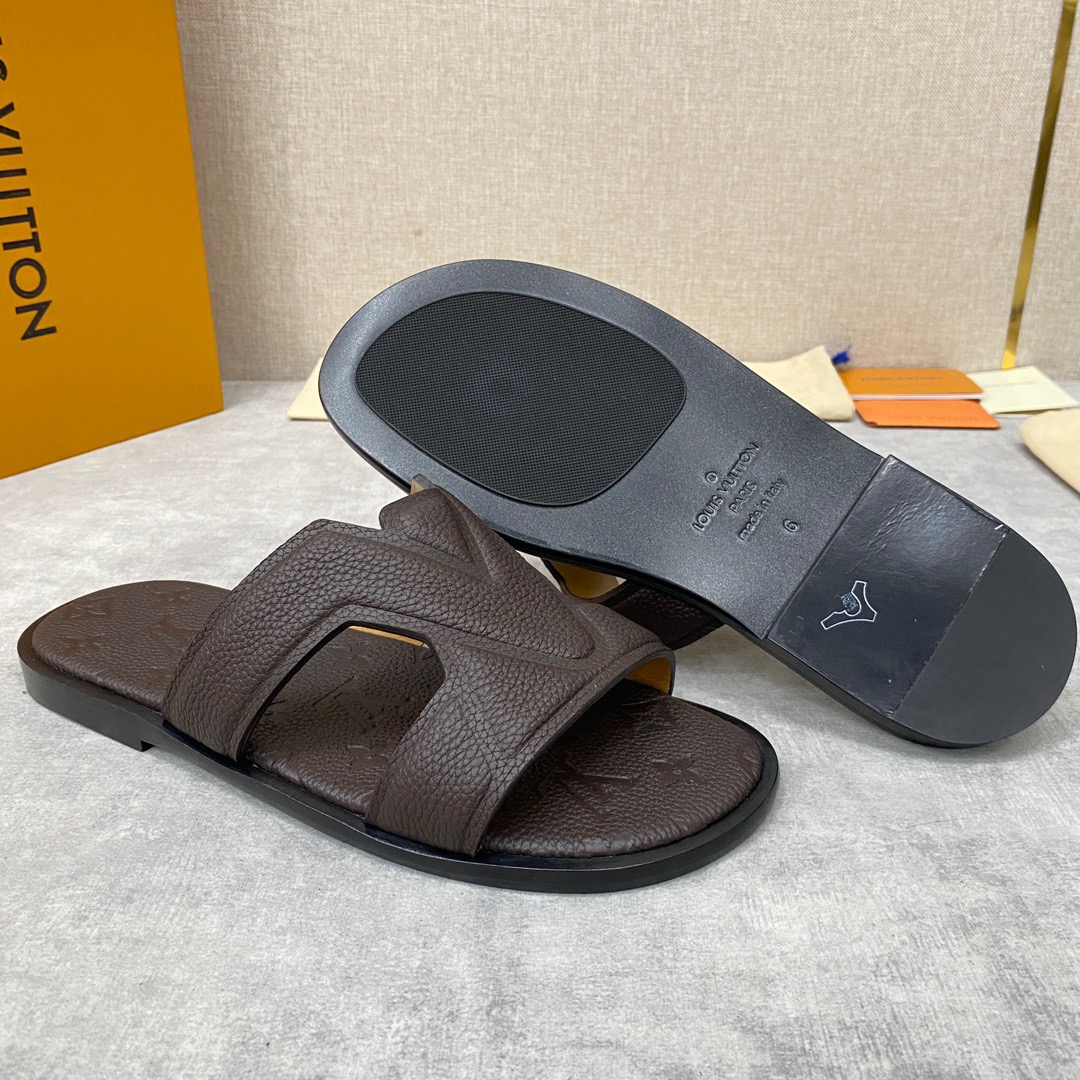Men L*ouis V*uitton Top Slippers