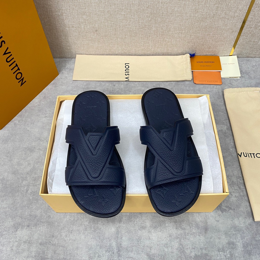 Men L*ouis V*uitton Top Slippers