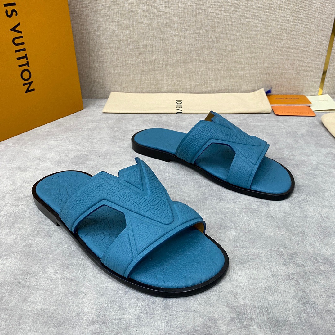 Men L*ouis V*uitton Top Slippers