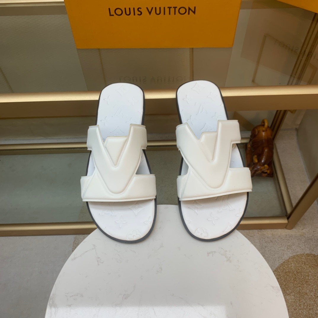 Men L*ouis V*uitton Top Slippers