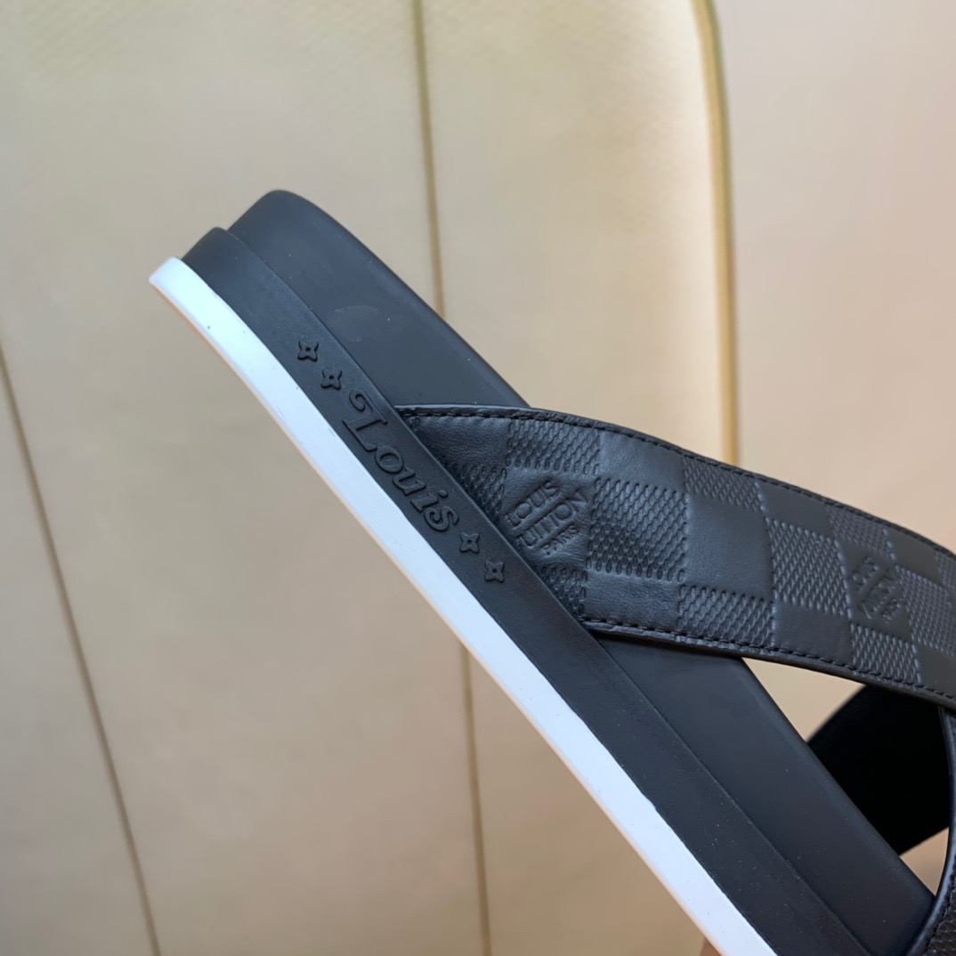 Men L*ouis V*uitton Top Slippers