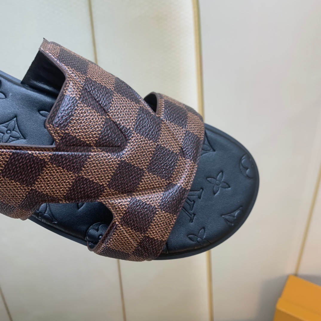 Men L*ouis V*uitton Top Slippers