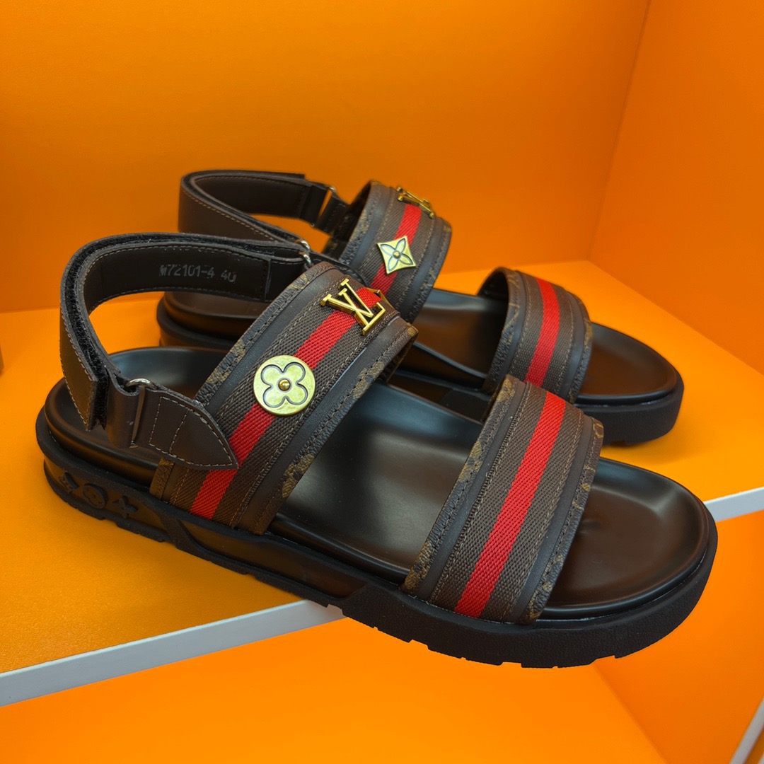 Men L*ouis V*uitton Top Slippers