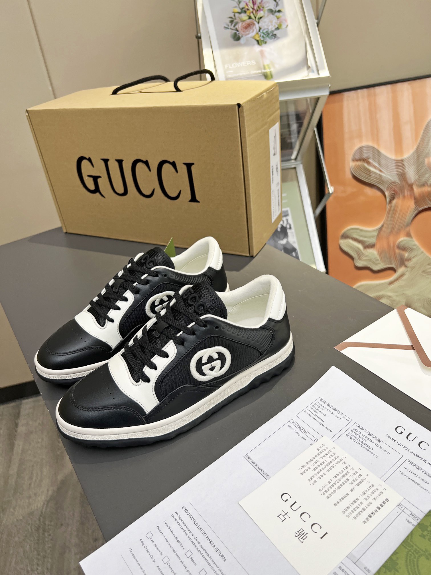 Men Women G*ucci Top Sneaker