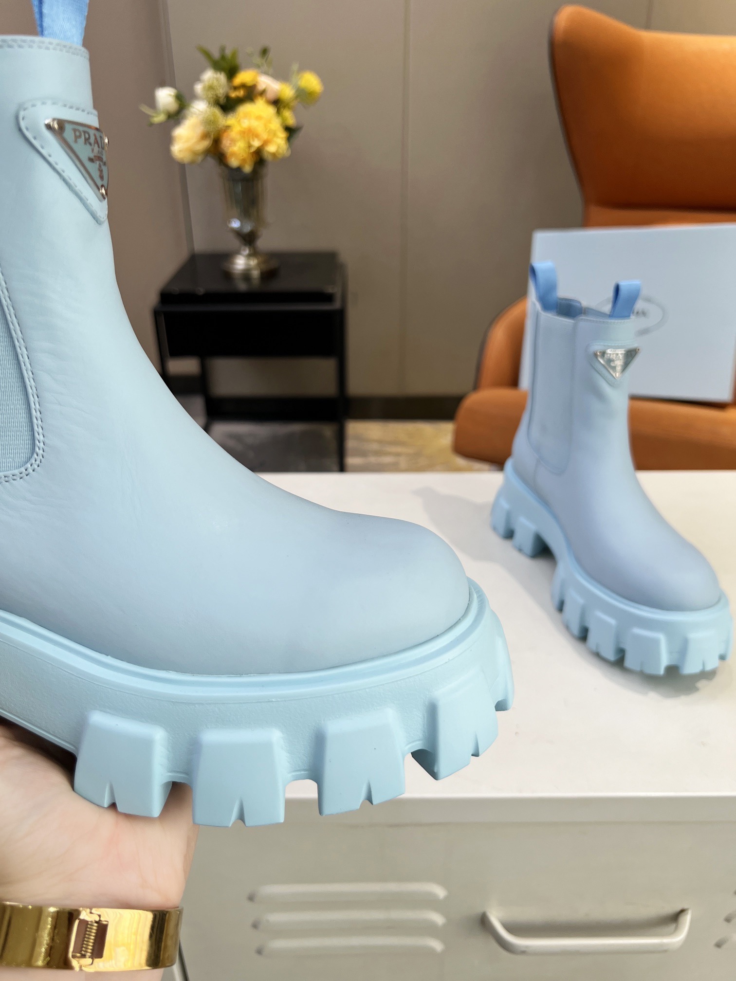 Women P*rada Top Sneakers