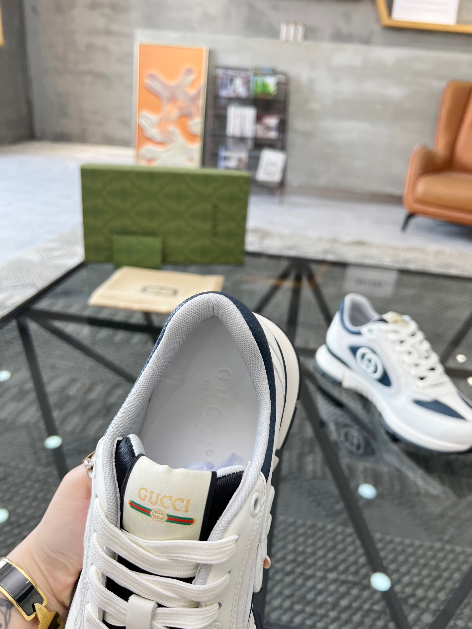 Men G*ucci Top Sneaker