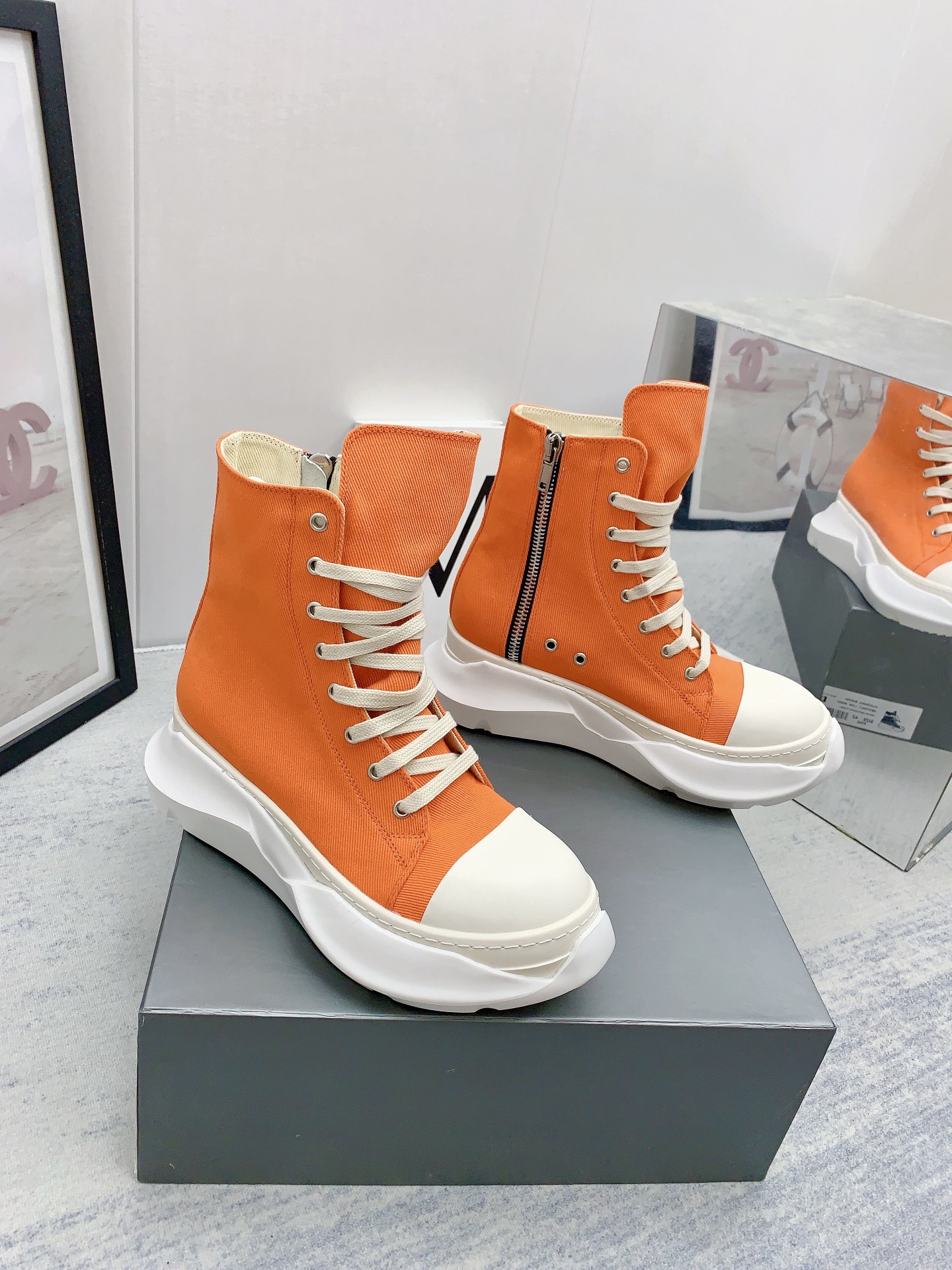 Men Women R*ick O*wens Top Sneaker