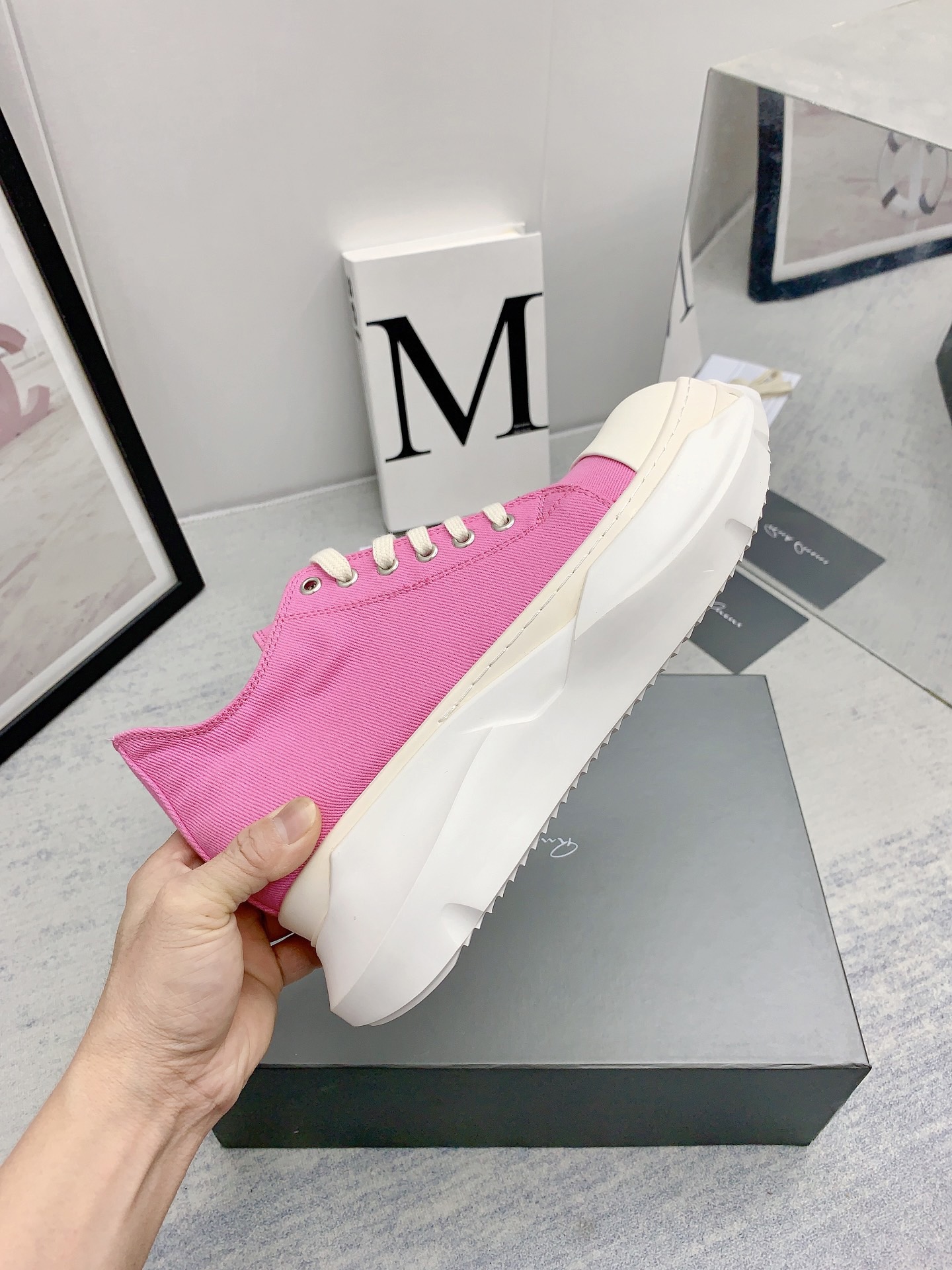 Men Women R*ick O*wens Top Sneaker