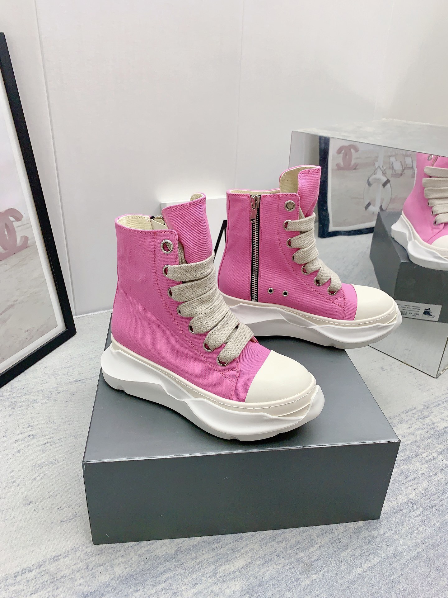 Men Women R*ick O*wens Top Sneaker