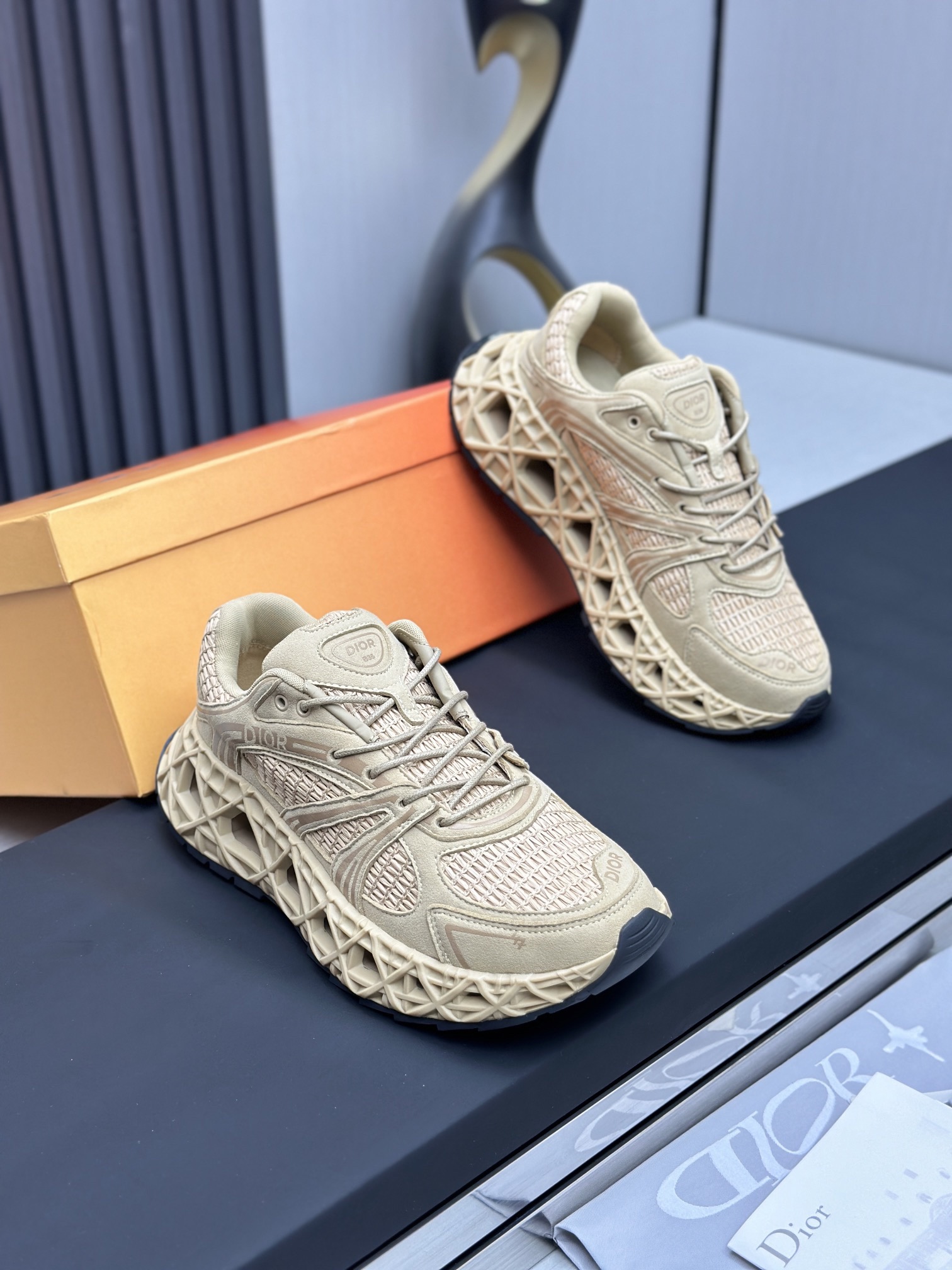 Men D*ior Top Sneaker（）