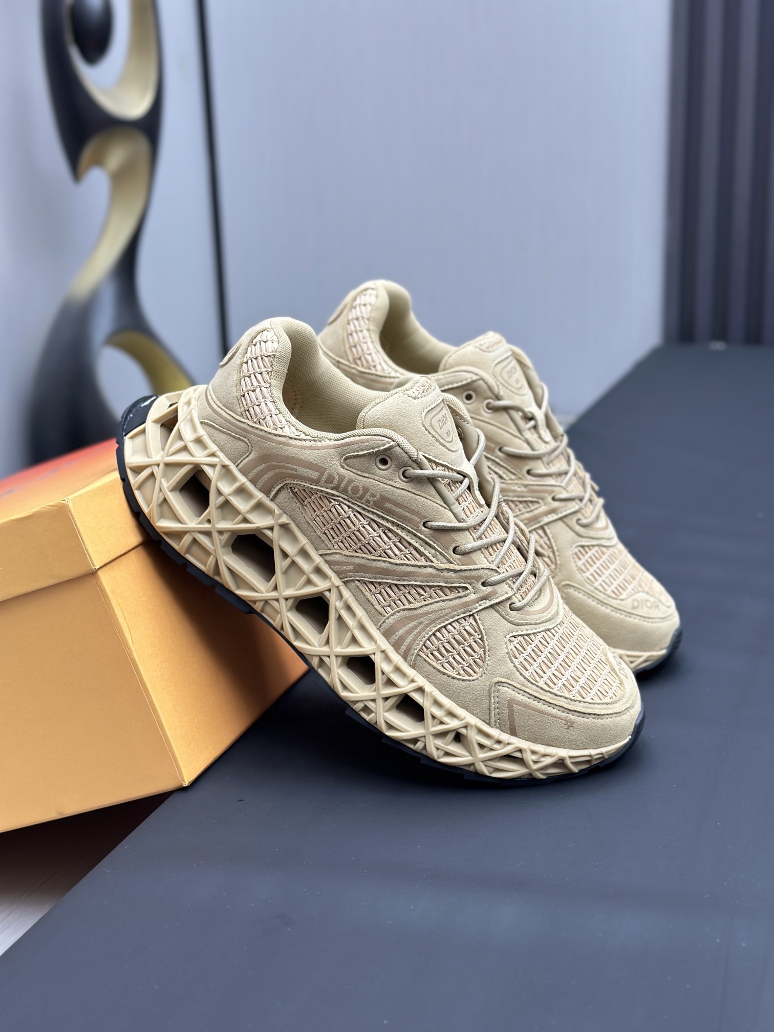 Men D*ior Top Sneaker（）