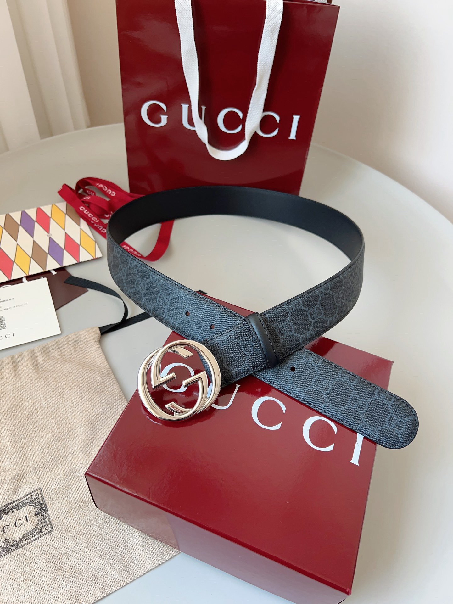 G*ucci Belts Top Quality 4cm