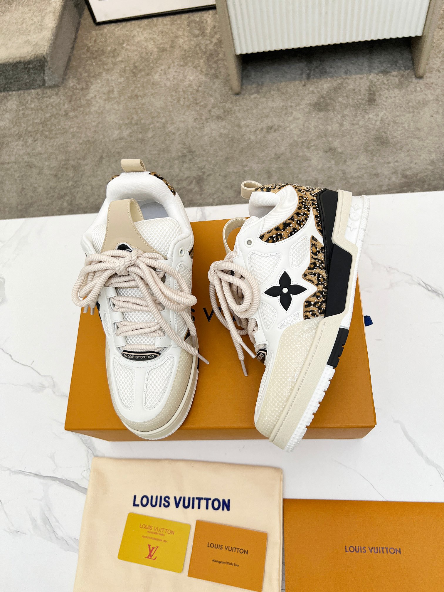 Men Women L*ouis V*uitton Top Sneaker L*V Trainer size 35-46