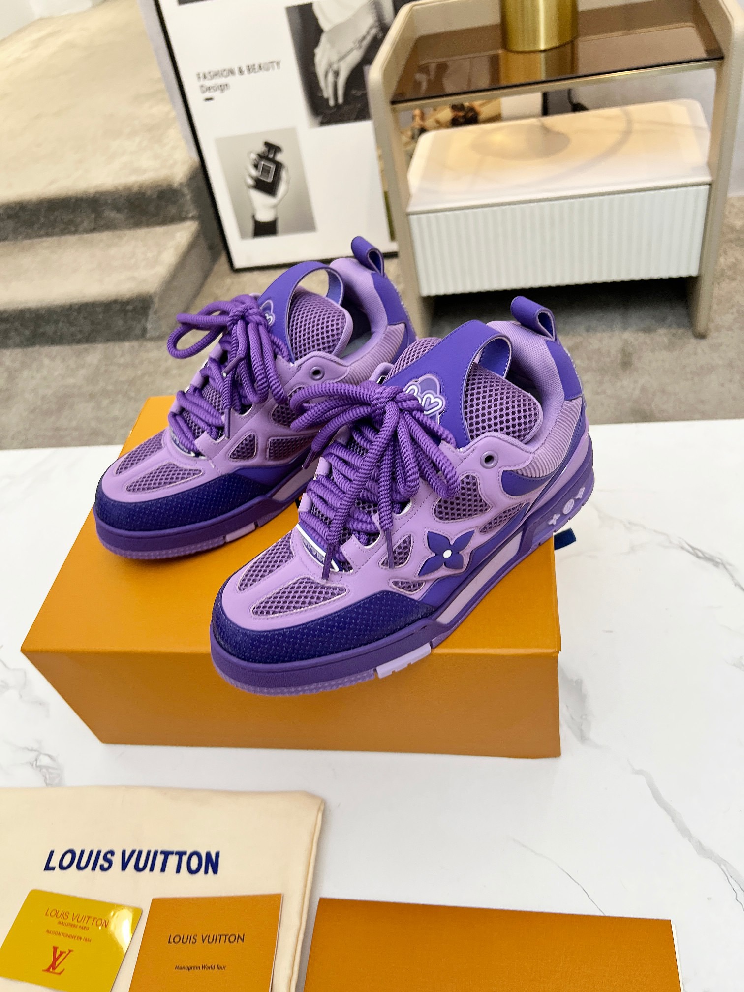 Men Women L*ouis V*uitton Top Sneaker L*V Trainer size 35-46