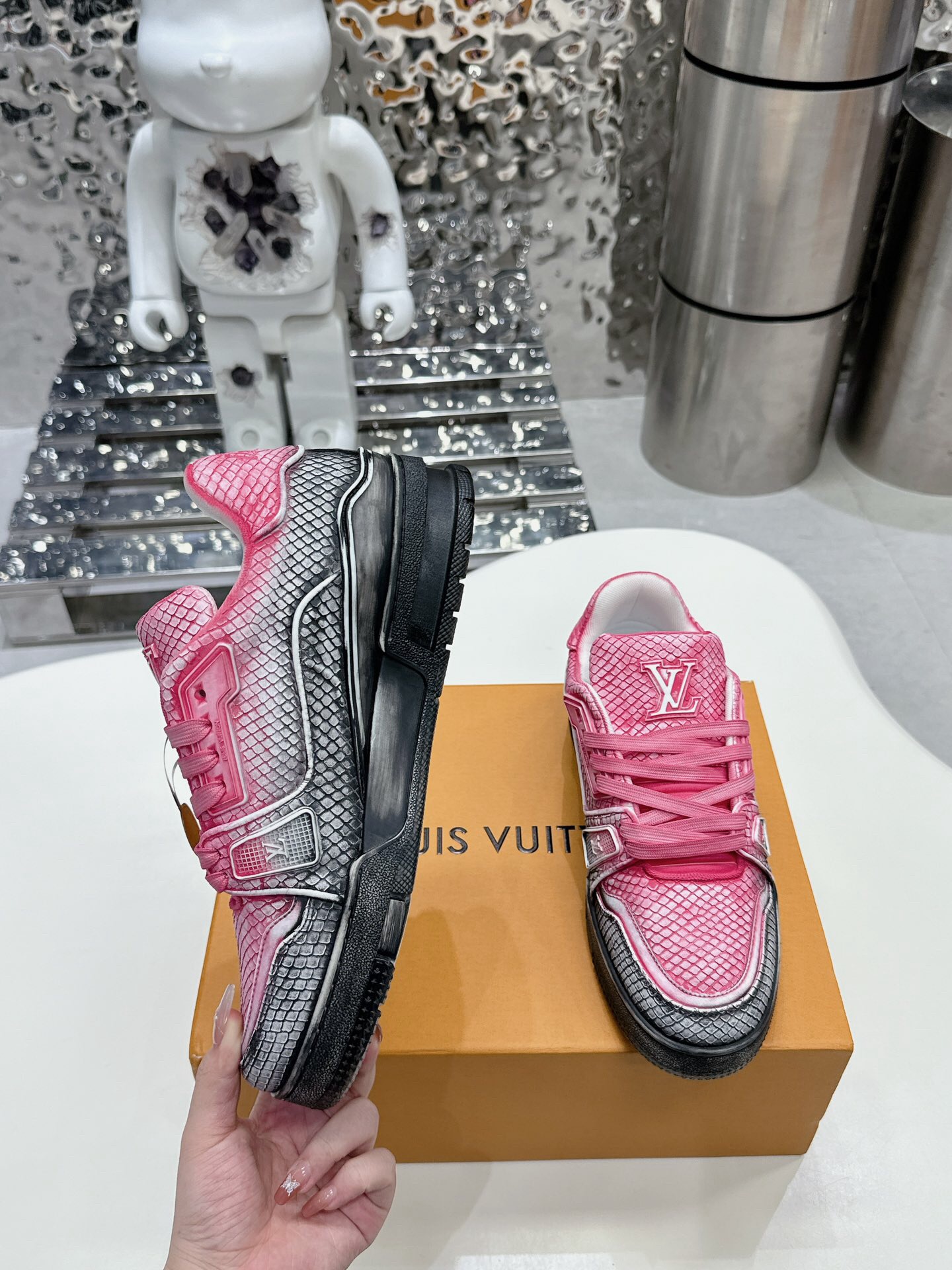Men Women L*ouis V*uitton Top Sneaker L*V Trainer size 35-46