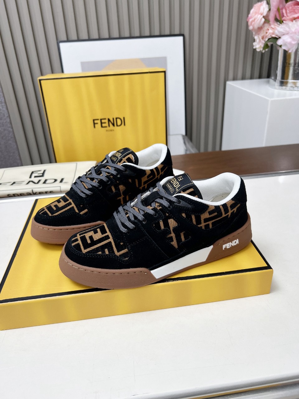 Men Women F*endi Top Sneakers size 35-46