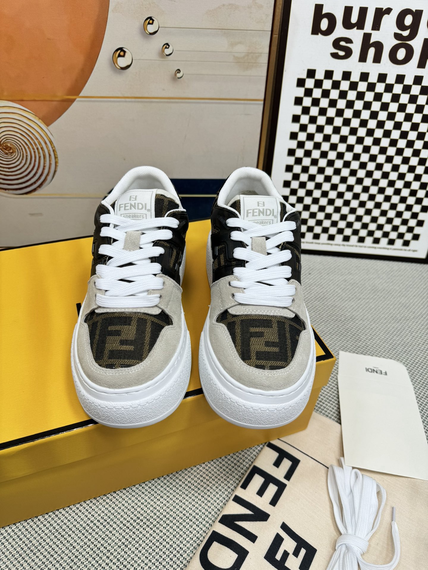 Men Women F*endi Top Sneakers size 35-46