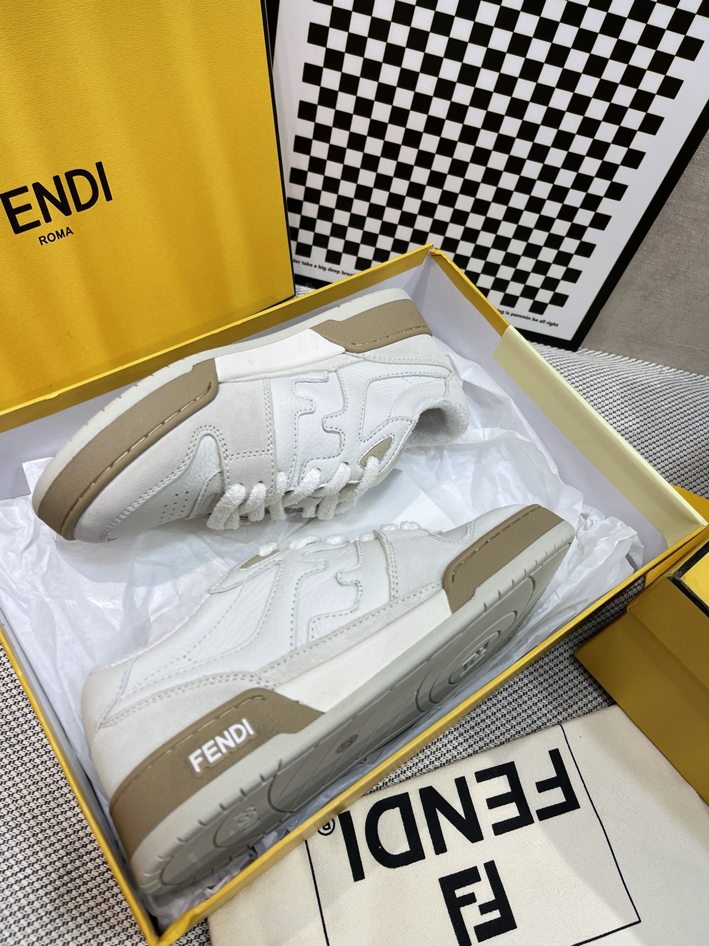 Men Women F*endi Top Sneakers size 35-46