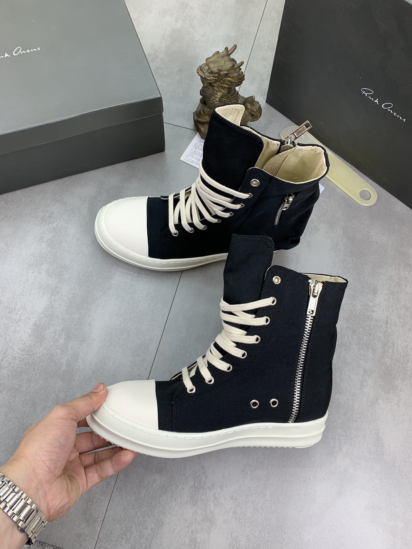 Men Women R*ICK OWENS Top SNEAKERS