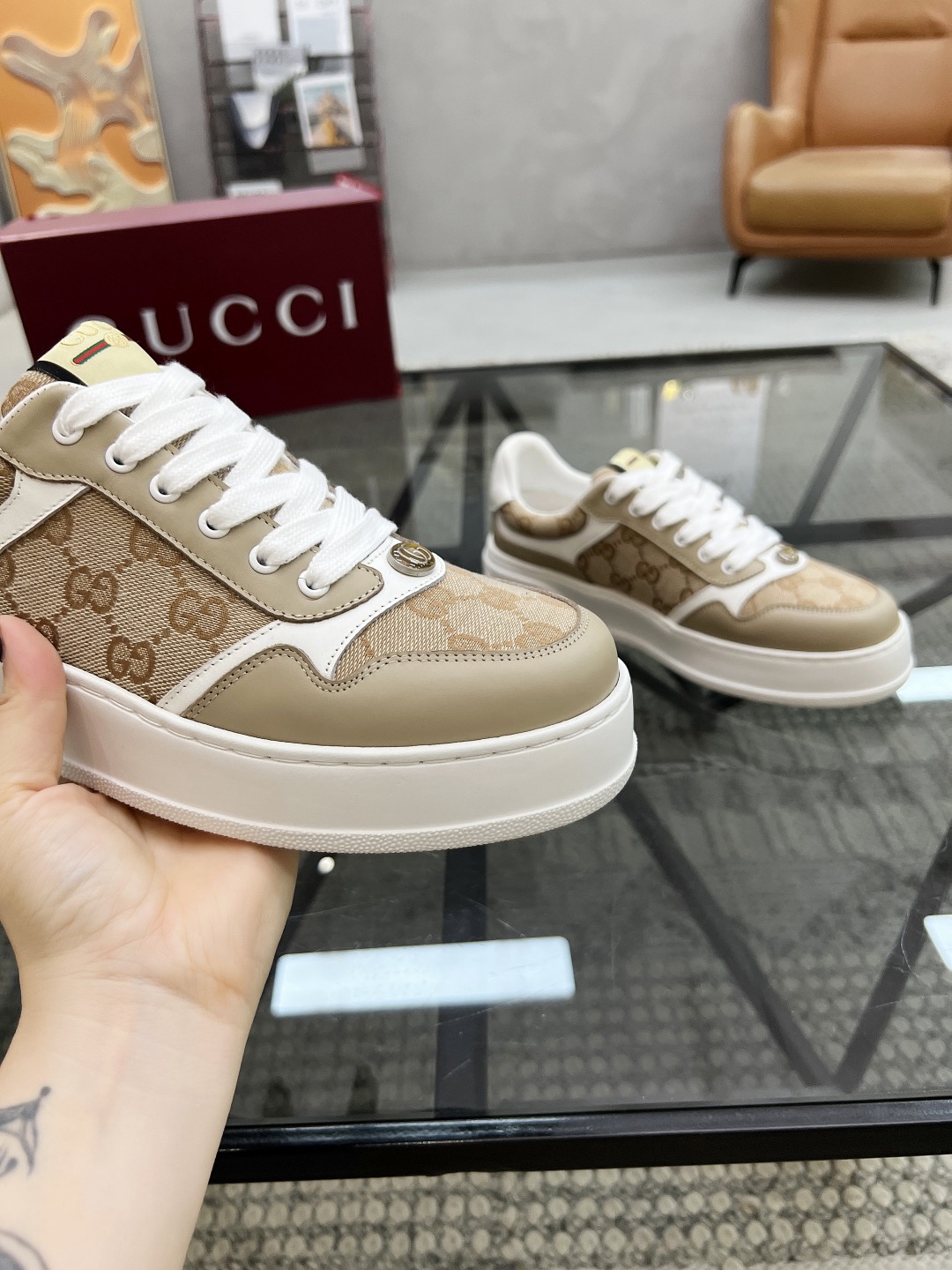 Men Women G*ucci Top quality 1:1 Sneaker size 35-46