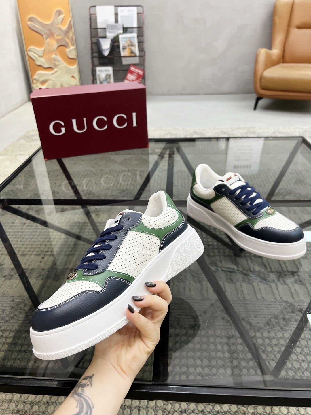 Men Women G*ucci Top quality 1:1 Sneaker size 35-46